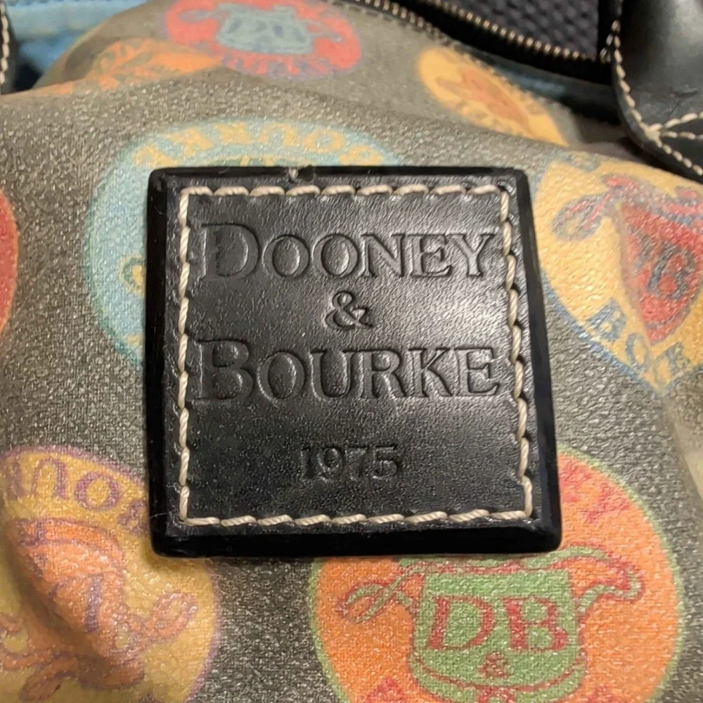 Dooney & Bourke Medallion Print Canvas/Leather Large‎ Satchel